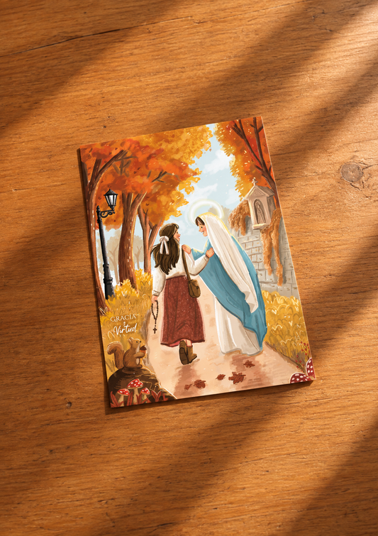Otoño con María 🍂 | Art Print Digital + Wallpapers